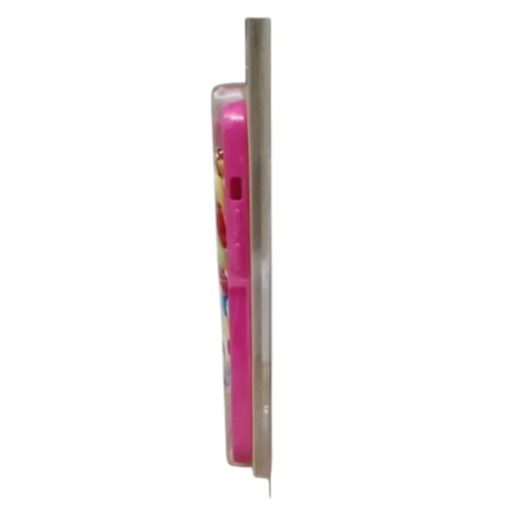 Pink Cell Phone Case with‎ Multicolor Rainbow Chain for iPhone 13 Pro Max